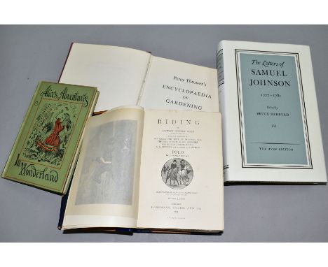 CARROL, LEWIS 'ALICE'S ADVENTURES IN WONDERLAND', Macmillan and Co 1899, together with riding/polo, published by Badminton Li
