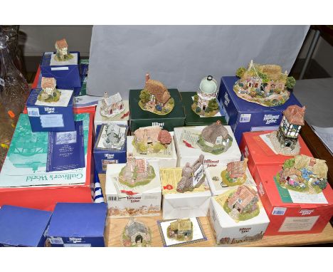 SEVENTEEN LILLIPUT LANE SCULPTURES (15 boxed), three from British Collection, 'Mangerton Mill' (no deeds), L2113,'The Coach a