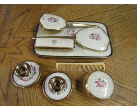 Dressing table set including candle stick holders etc