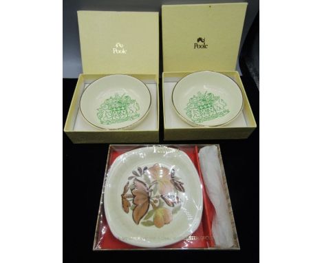 Poole pottery and Palissy boxed dishes