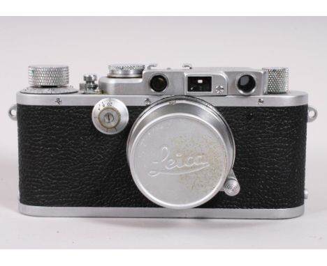 Kleinbildkamera, Leica IIIa, Ernst Leitz GmbH, Wetzlar, um 1939 mit Summar 2/5cm, Serien-Nr. 312944 (Gehäuse) und 482797 (Obj