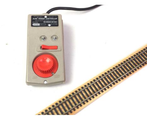 GROUP OF MODEL RAILWAY ACCESSORIES, including track and a controller