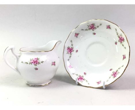 COLLECTION OF SHELLEY AND OTHER TEA CUPS AND SAUCERS, the Shelley in Wild Flowers pattern, along with tea china including Roy