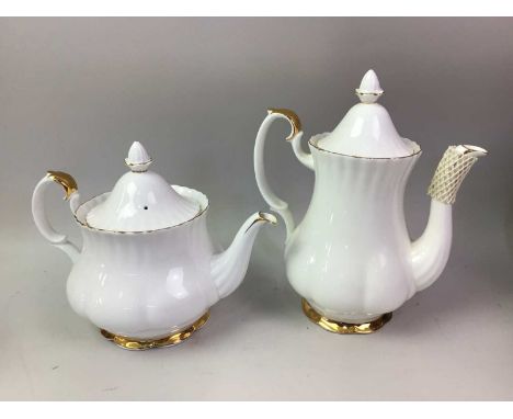 GROUP OF ROYAL ALBERT CERAMICS, VAL DOR comprising tea pot, jugs, plates, bowl, cups and saucers