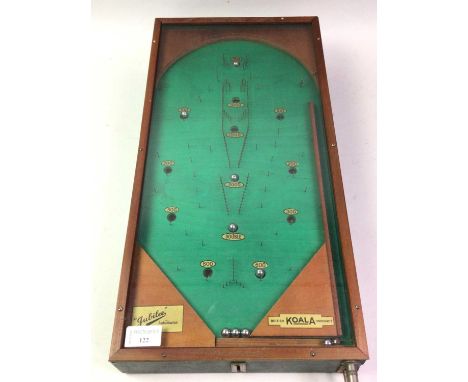 KOALA JUBILEE BAGATELLE BOARD, In wooden frame under glass