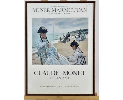 GROUP OF THREE CLAUDE MONET EXHIBITION POSTERS, each framed Qty: 3