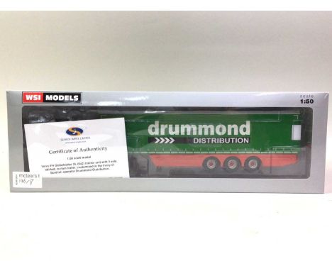 GROUP OF WSI MODELS DIECAST LORRIES, 1:50 SCALE including a John Mitchell livery Scania R500 (6x2) tractor unit with powder t