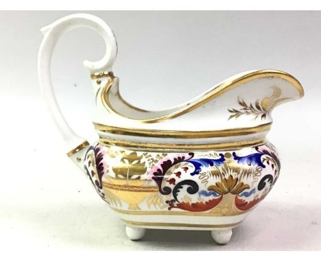 COLLECTION OF DERBY PORCELAIN, EARLY 19TH CENTURY comprising two teacups and saucers, two coffee cans and a cream jugRestorat