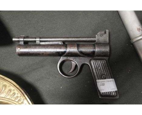 A vintage Webley Junior .177 air pistol