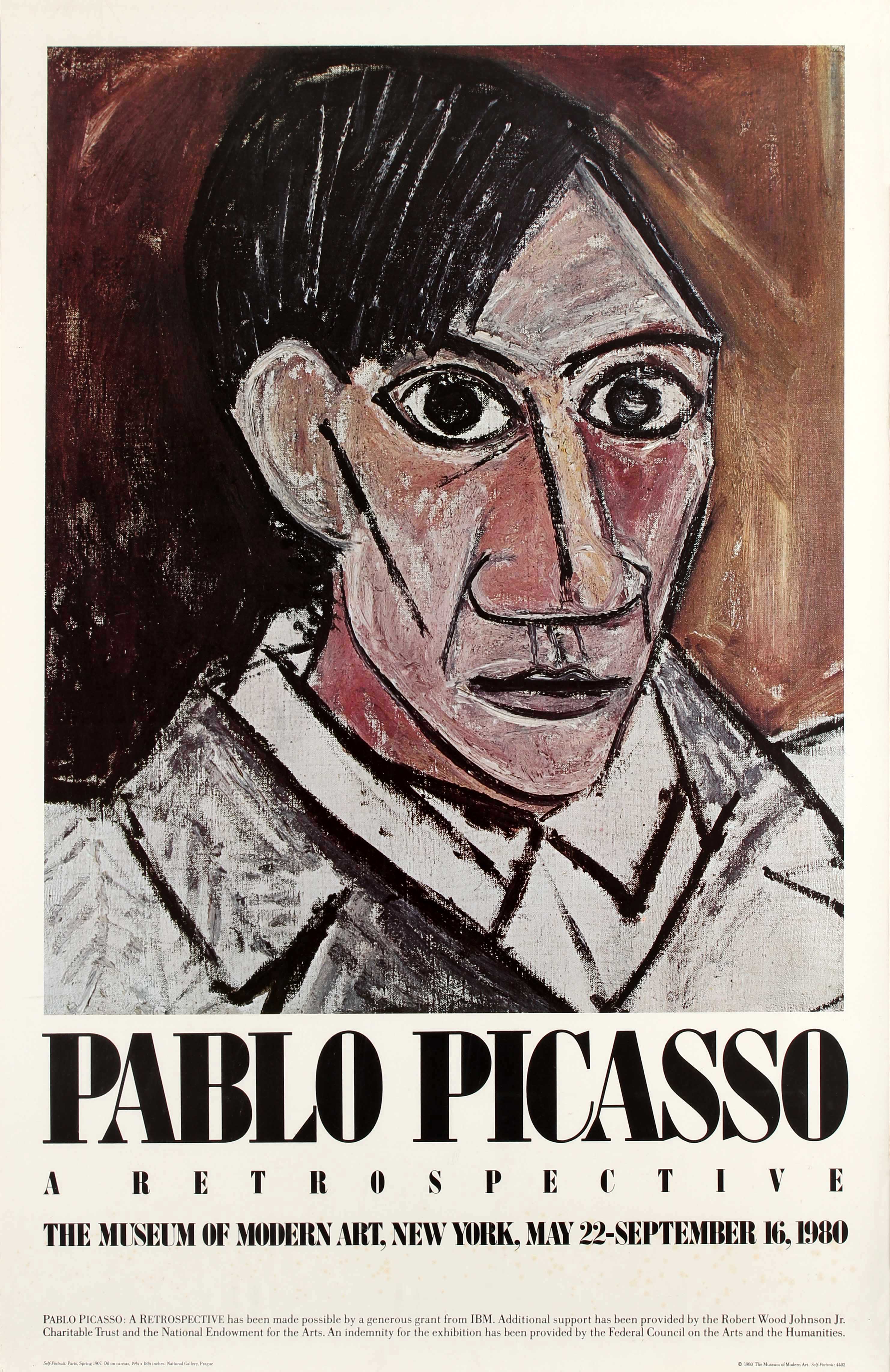 Pablo Picasso A Retrospective MOMA Exhibition New York Original vintage