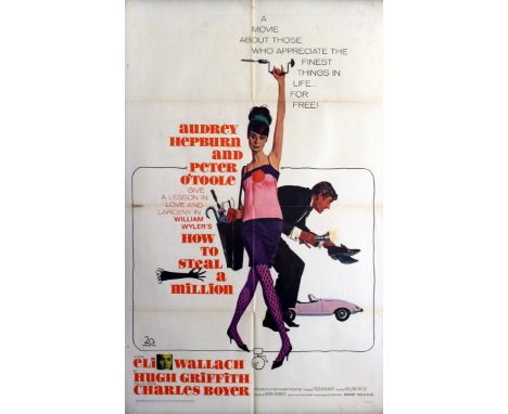 How to Steal a Million Audrey Hepburn Peter O'Toole Original vintage movie poster by American artist Robert E. McGinnis for t