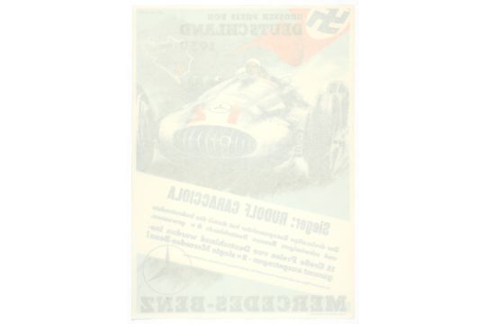 German Mercedes BenzCar Racing Championship 1939 Poster