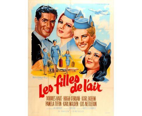 Come Fly With Me France Original vintage movie poster for the French release of the British comedy film Come Fly with Me / Le
