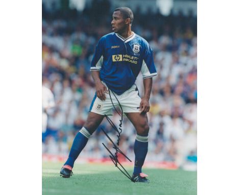 Les Ferdinand Signed Tottenham Hotspur 8x10 Photo. Good condition. All autographs come with a Certificate of Authenticity. We