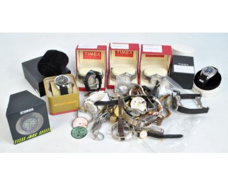 A large quantity of fashion watches including Timex, Wenger, Fossil, T.W Steel Yamaha, Breil, Pilgrim, etc.