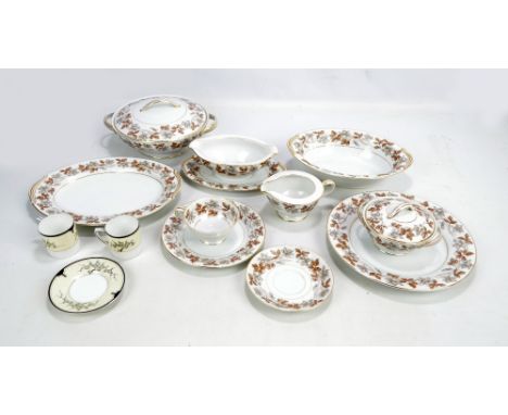 A Noritake 'Allison' pattern part dinner service and further set of six coffee cans and saucers.