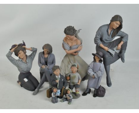 Nine Elisa ceramic figures including limited edition examples, the tallest approx 35.5cm (9). CONDITION REPORT: Overall condi