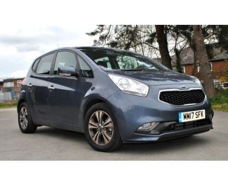 A Kia Venga manual 1.6l petrol car; MM17 5FK. One owner, mileage 1812, heated seats, heated steering wheel, climate control, 