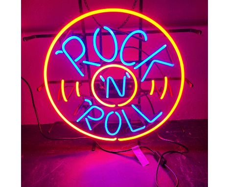 Modern Commercial Quality Neon Light Sign "Rock N Roll"