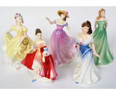 Royal Doulton - A collection of four vintage 20th century Royal Doulton bone china lady figurines to include Beth HN4156 and 