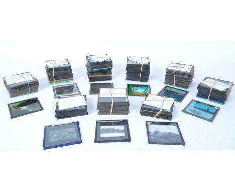 A collection of magic lantern slides to include various topics.To include Astronomy, colour scenes of people and children, Lo