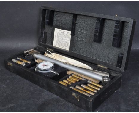 Vintage early 20th century Cased Oldak ' Ace '&nbsp; Precision thickness gauge Model PS11. Complete in cases with paperwork.