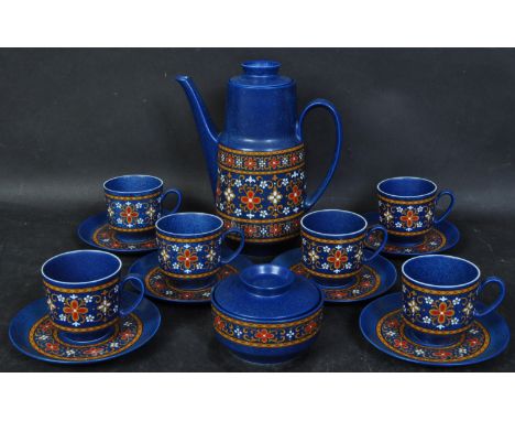 A retro vintage 20th century Winterling Western - Germany Bavarian ceramic pottery coffee set. The service including coffee p