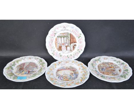 A collection of four vintage late 20th century Royal Doulton "Brambly Hedge" gift collection plates. The lot to include the s