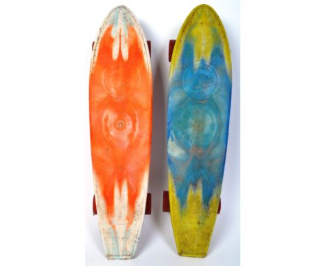 Two vintage 20th century skateboards to include an American made Fireball 500 together with another. The penny skateboard bei