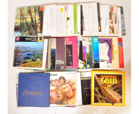 A large collection of vintage 20th century LP vinyl records to the classical music genre. To include Tchaikovsky, Incantation