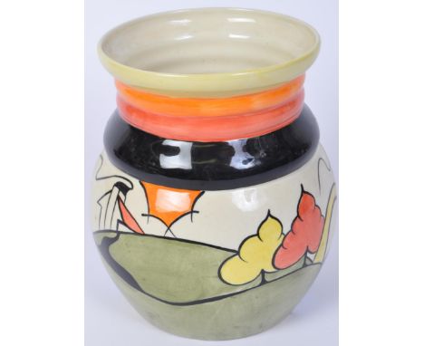 Lorna Bailey for Old Ellgreave Pottery - Bridge + Stream pattern - A vintage 20th century Art Deco style in the manner of Cla
