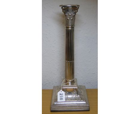 ROYAL WARWICKSHIRE INTEREST PRESENTATION CORINTHIUM COLUMN CANDLE STICK ENGRAVED. ARMY INTER REGIMENTAL RIFLE MATCHES 1890 1S