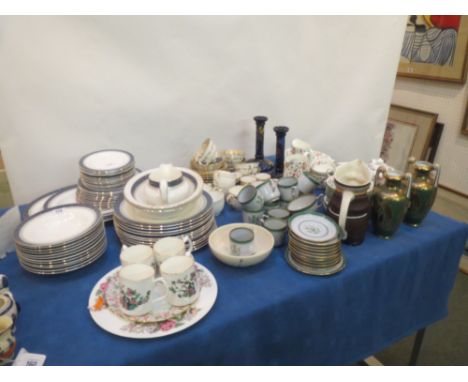 Quantity of China to include Royal Doulton Sherbrooke part dinner service, Copeland part tea and coffee set, Minton Haddon Ha