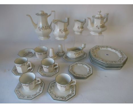 Johnson Brothers modern tea and dinner service Been well used, showing signs of ware
