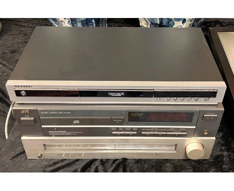 HI-FI/VIDEO SEPARATES - LUXMAN TUNER - MODEL T.I WITH JVC COMPACT DISC PLAYER XL-V235 &amp; SAMSUNG DVD RECORDER MODEL R120 (