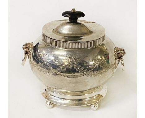 VICTORIAN SILVER TEA CADDY 648 GRAMS APPROX - 17.5 CMS (H) APPROX