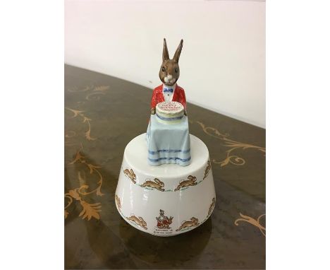 Royal Doulton Musical Bunnykins Figurine - Happy Birthday DB36 designed by Harry Sales
Issued 1984 -1991
Good condition, in f