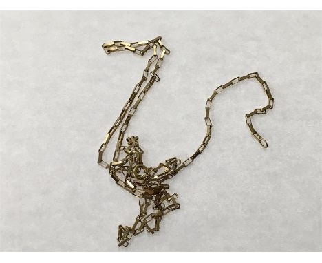 9 carat gold chain 5.5 g, pus yellow metal chain