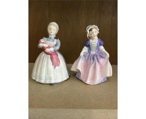 2 Royal Doulton figurine The Rag Doll and Dinky Do 