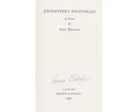 Ann Bridge, Enchanter's Nightshade, author side first edition, R & R Clarke Ltd Edinburgh, with dust jacket