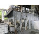 Raw Material Feed Bunker Apron, Baldor Motor 7HP, 1770 RPM, 460 Volts, Falk Ultra Max Gear Drive, Mo
