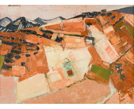 § John Bainbridge Copnall (British, 1928-2007) Red Landscape near Cordoba signed and dated 'John Copnall 59' (upper left) oil