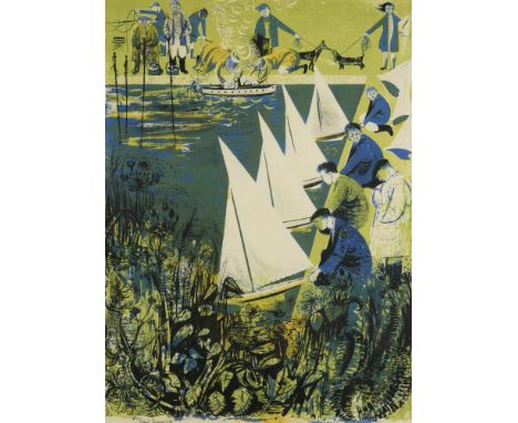 § Robert Tavener (British, 1920-2004) At the Pond signed and dated 'Robert Tavener 54' in pencil (lower left) lithograph 49 x
