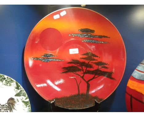 POOLE POTTERY; AN AFRICAN SKY CHARGER, 40.5cm dia £30-60