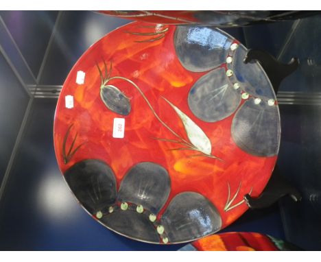 POOLE POTTERY; A HIMALAYAN POPPY CHARGER, 40.5cm dia £30-60