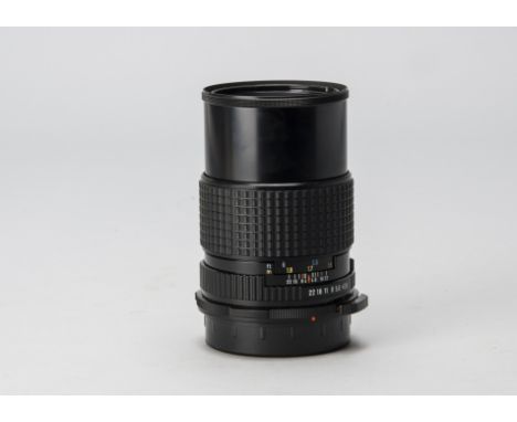 A SMC Pentax 67 165mm f/2.8 Lens,  serial no. 8717588, black, barrel, VG, elements, G, small patch of fungus to rear element,