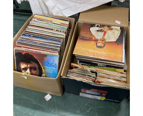 Approximately 160 LP records of mixed genres and eras, including a number of gatefold albums. Also includes approximately 200