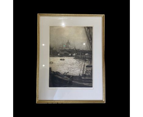 Framed Print of St.Paul's Cathedral London and 3 other framed prints (4)St Paul's from the South Bank of the Thames. By Wifri