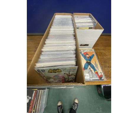 Approximately 530 DC Comics including around 330 Batman universe comics, plus around 200 Superman, Justice League, Injustice,