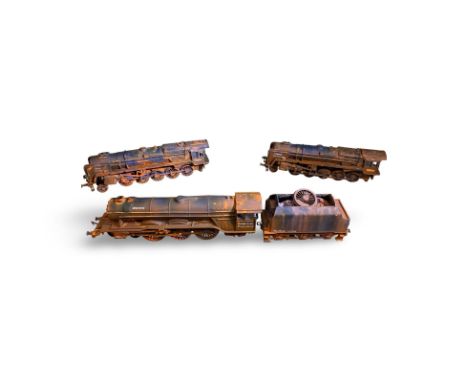  3 Weathered Models of 'Barry Island' Survivors including 'Black Prince'  1 x 4-6-2 Locomotive and 2 x 2-10-0 locomotives inc